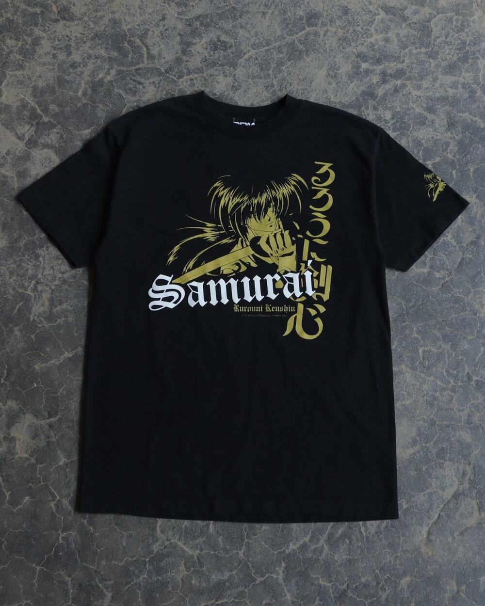 Vintage Ruroni Kenshin Anime ODM Faded Black Tee